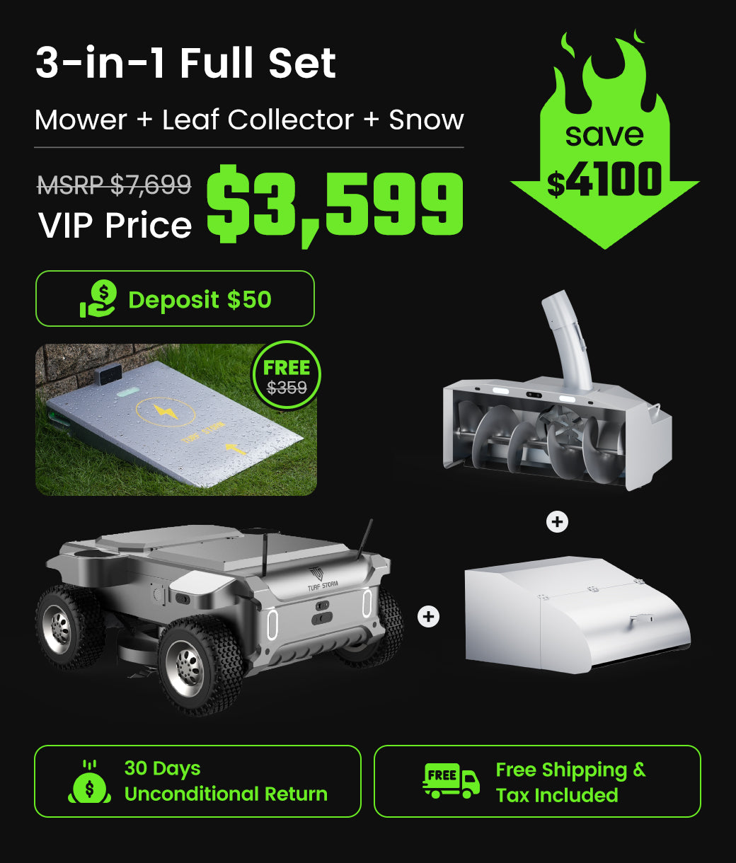 Place a $50 Deposit —  Get a $359 Wireless Charging Dock for Free